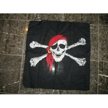Jolly Roger Pirate Flag Unisex Handkerchief Square Scarf Turban Headgear Shawl Headband Jolly Roger Pirate Flag Unisex Handkerchief Square Scarf Turban Headgear Shawl Headband